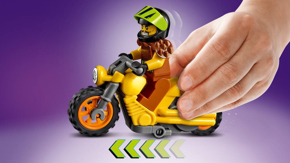 La moto de cascade démolition Lego
